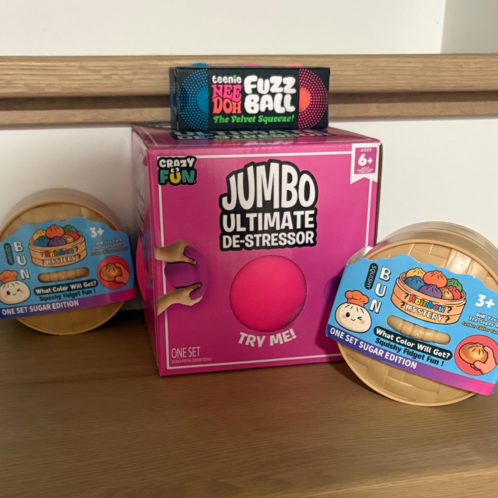 Jumbo Ultimate De-Stressor — Pink Squishy Sensory Ball